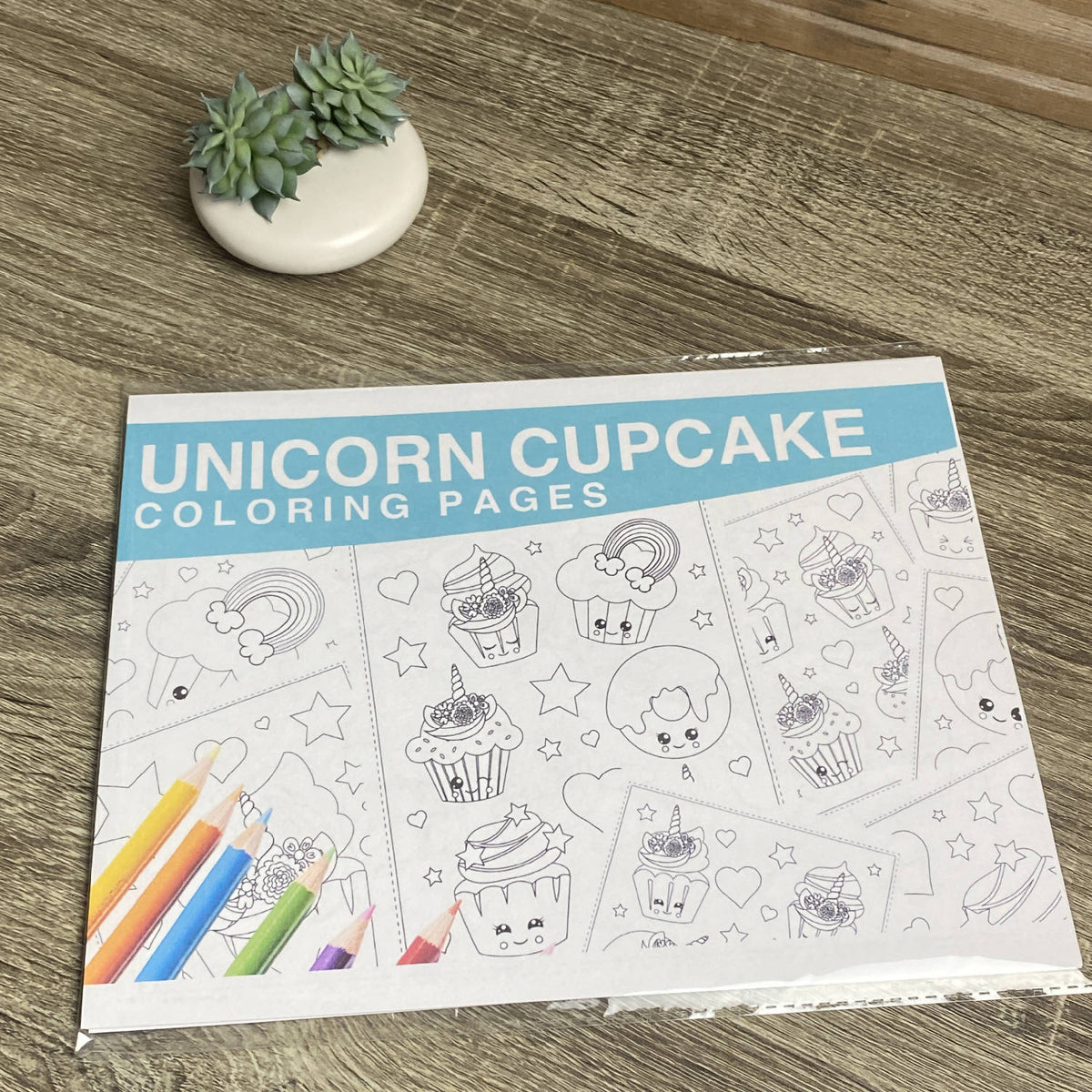 Unicorn cupcakes coloring pages lb vellum bristol paper kids co â