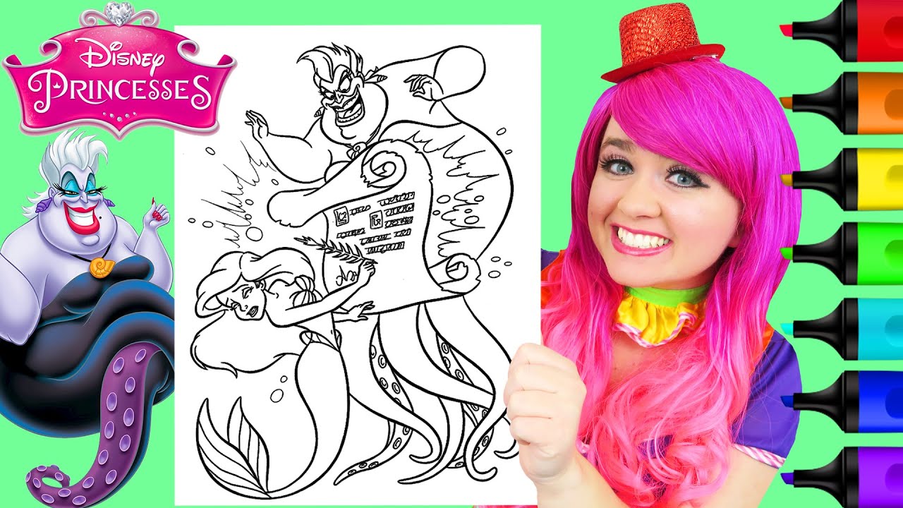 Fun disney ursula coloring pages