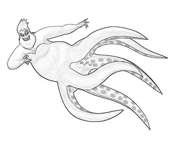 Fun disney ursula coloring pages
