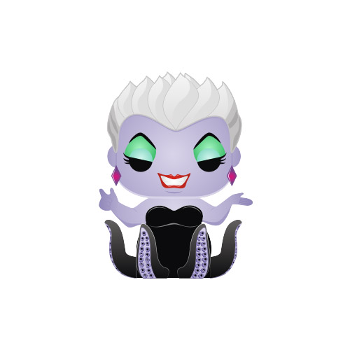 Funko pop ursula from disney paper toy free printable papercraft templates