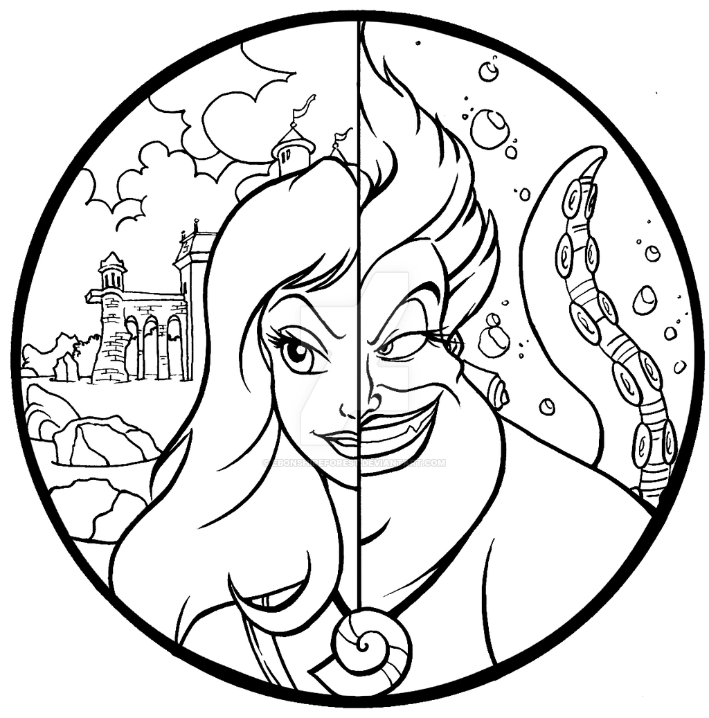 Mission ursula and vanessa color page by ebonshireforest disney princess coloring pages princess coloring pages disney coloring pages