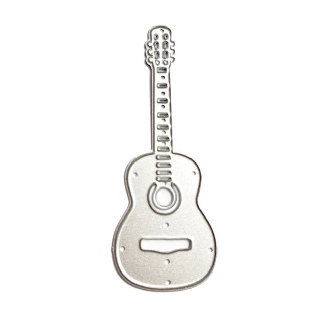 Cb guitar metal cutting dies stencils for diy scrapbooking decorative embossing paper cards template decor die cuts