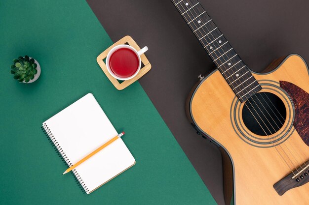 Page social media template music pictures