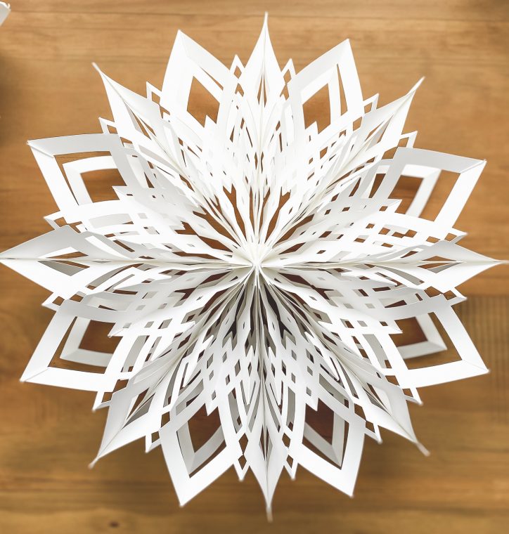 D paper snowflakes templates video tutorial