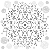 Snowflakes coloring pages free coloring pages