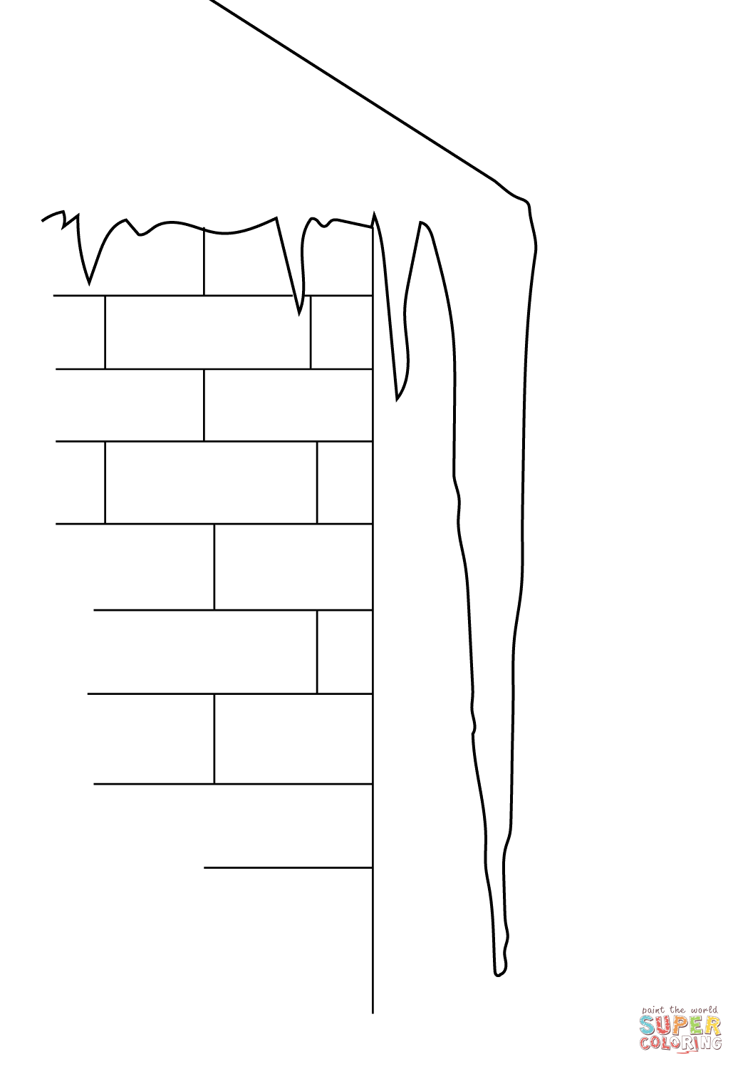 Icicle coloring page free printable coloring pages