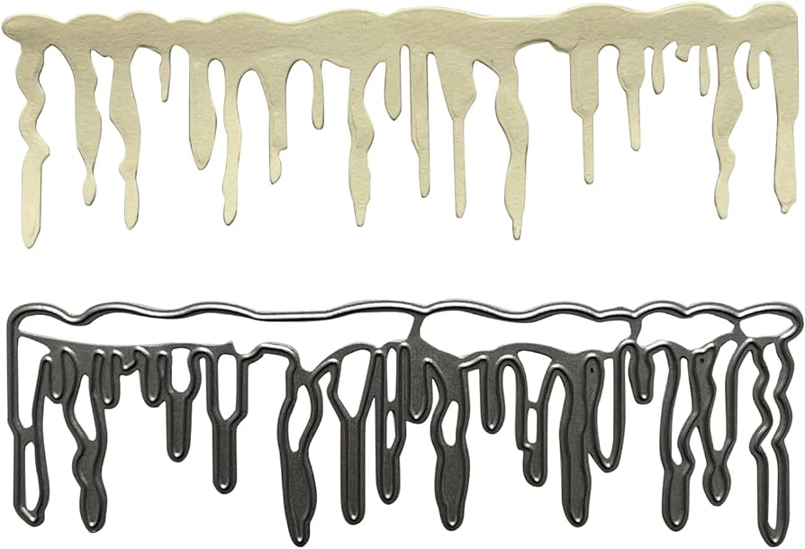 Icicles cutting dies winter holiday die cuts for diy scrapbooking photo album decorative embossing paper templated arts crafts sewing