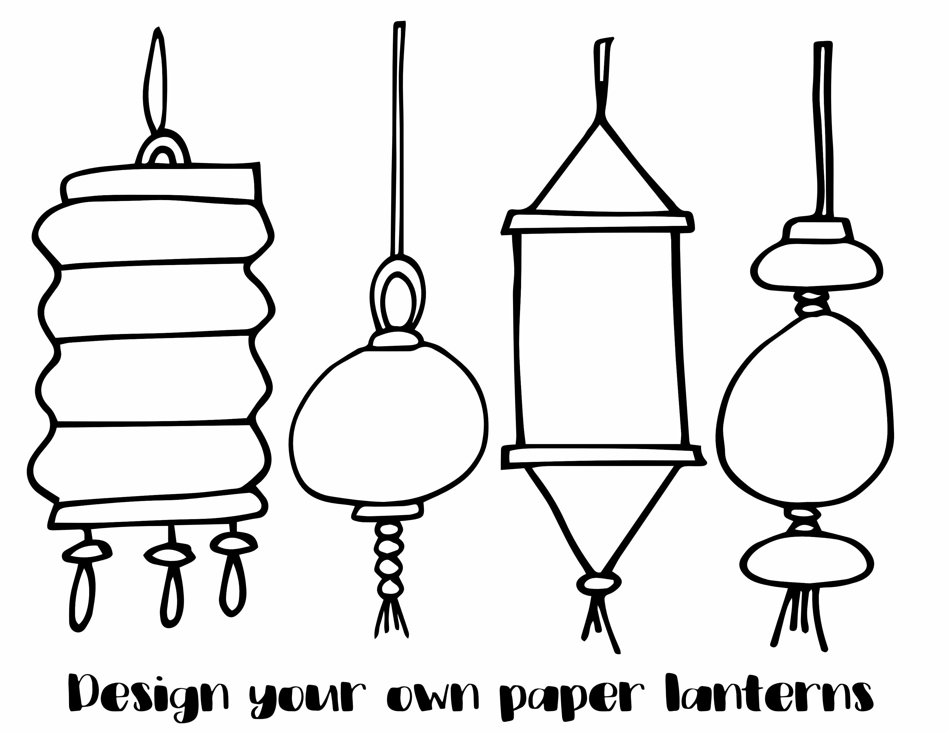 Free paper lantern coloring pages â stevie doodles
