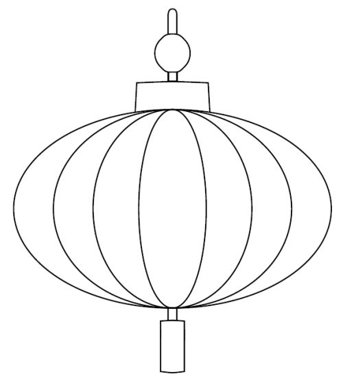 Free printable chinese par lantern template