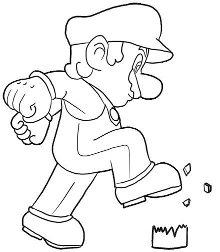 How to draw mario step by step drawing lesson