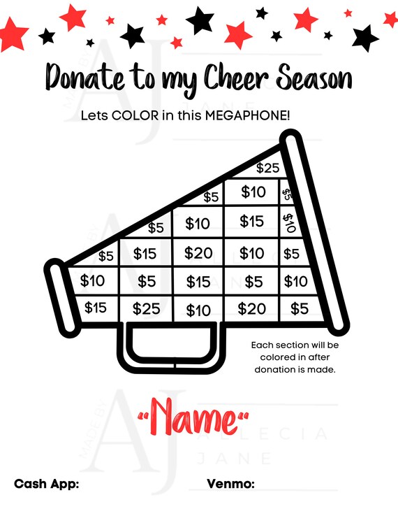 Color in the megaphone fundraiser
