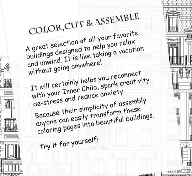 Paper model coloring book vienna venise tyrol toulouse paris etc download your coloring page