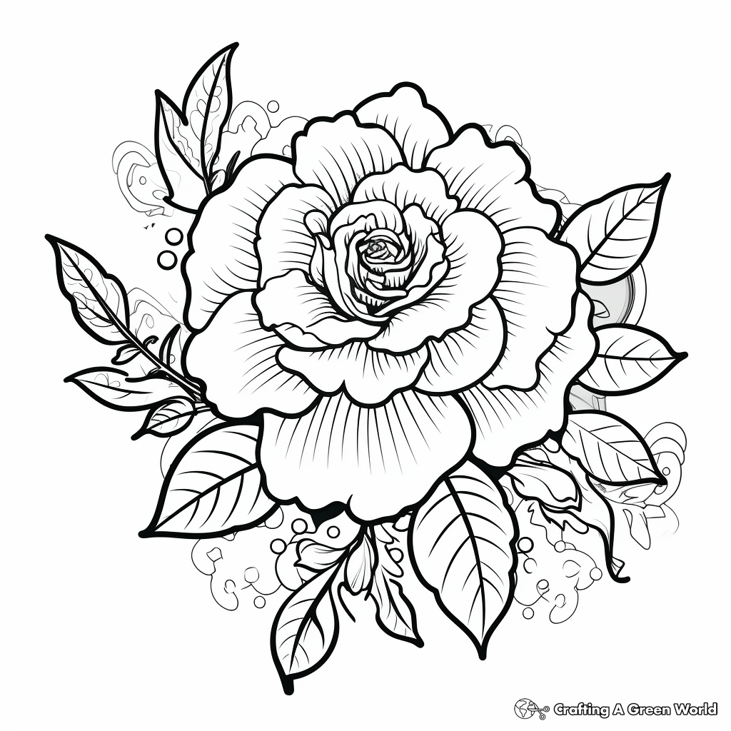 Black white flowers coloring pages