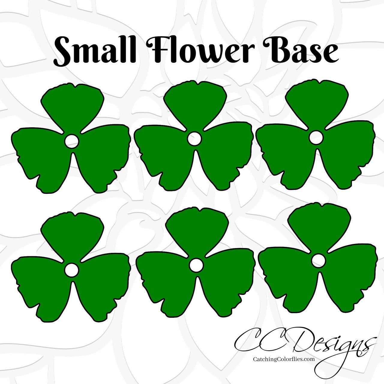 Orchid paper flower templates