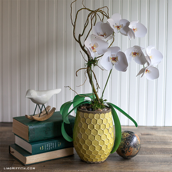 Simple paper orchid plant