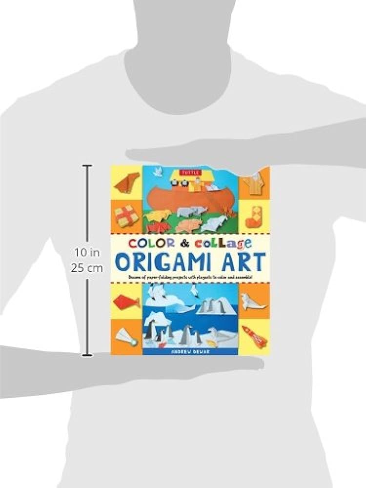 Color collage origami art kit origami kit with struction book origami papers projects this easy origami for begners kit is fun for kids parents dewar andrew