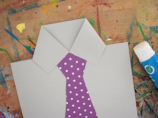 Fathers day shirt and tie card
