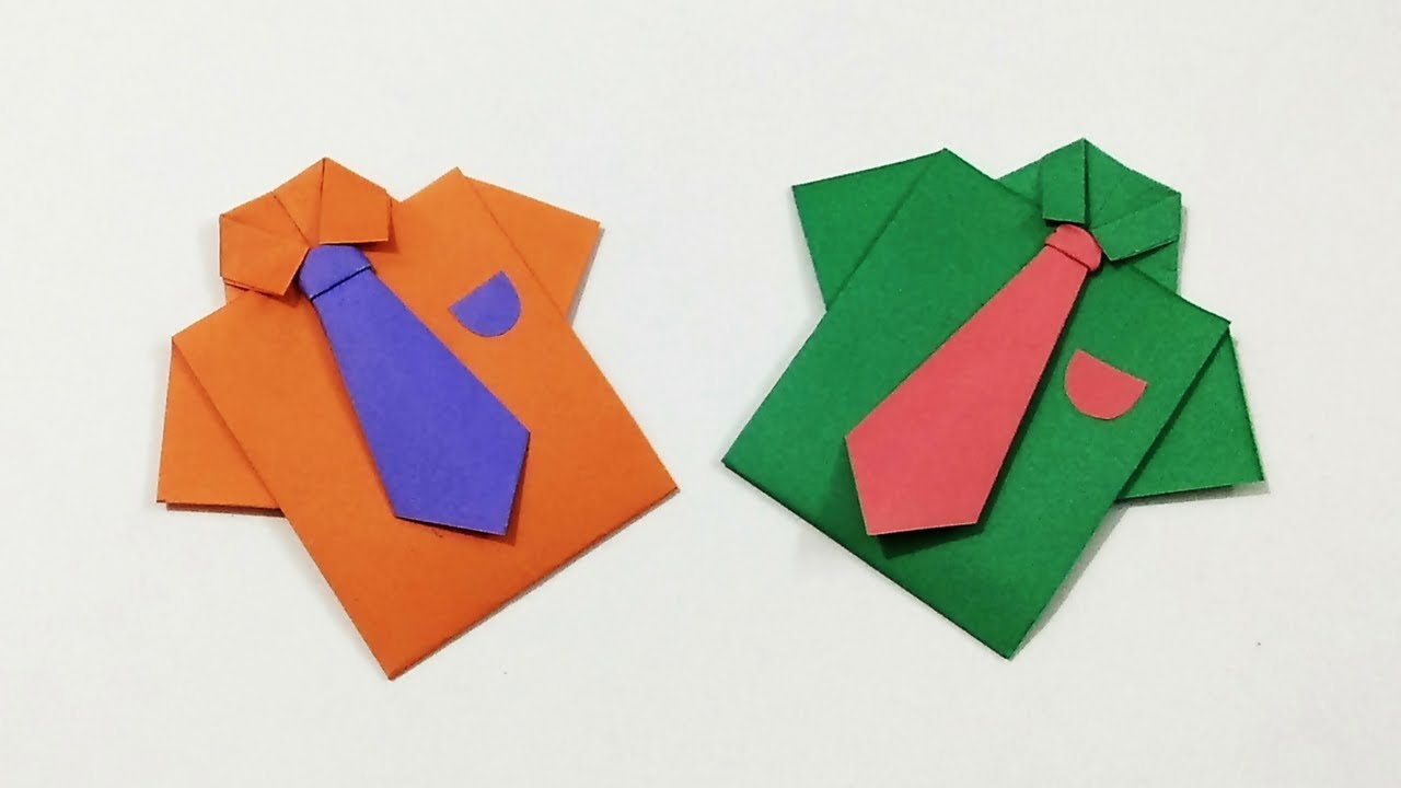 Origai shirt with tie how to ake a paper shirt and tie kids crafts craftastic