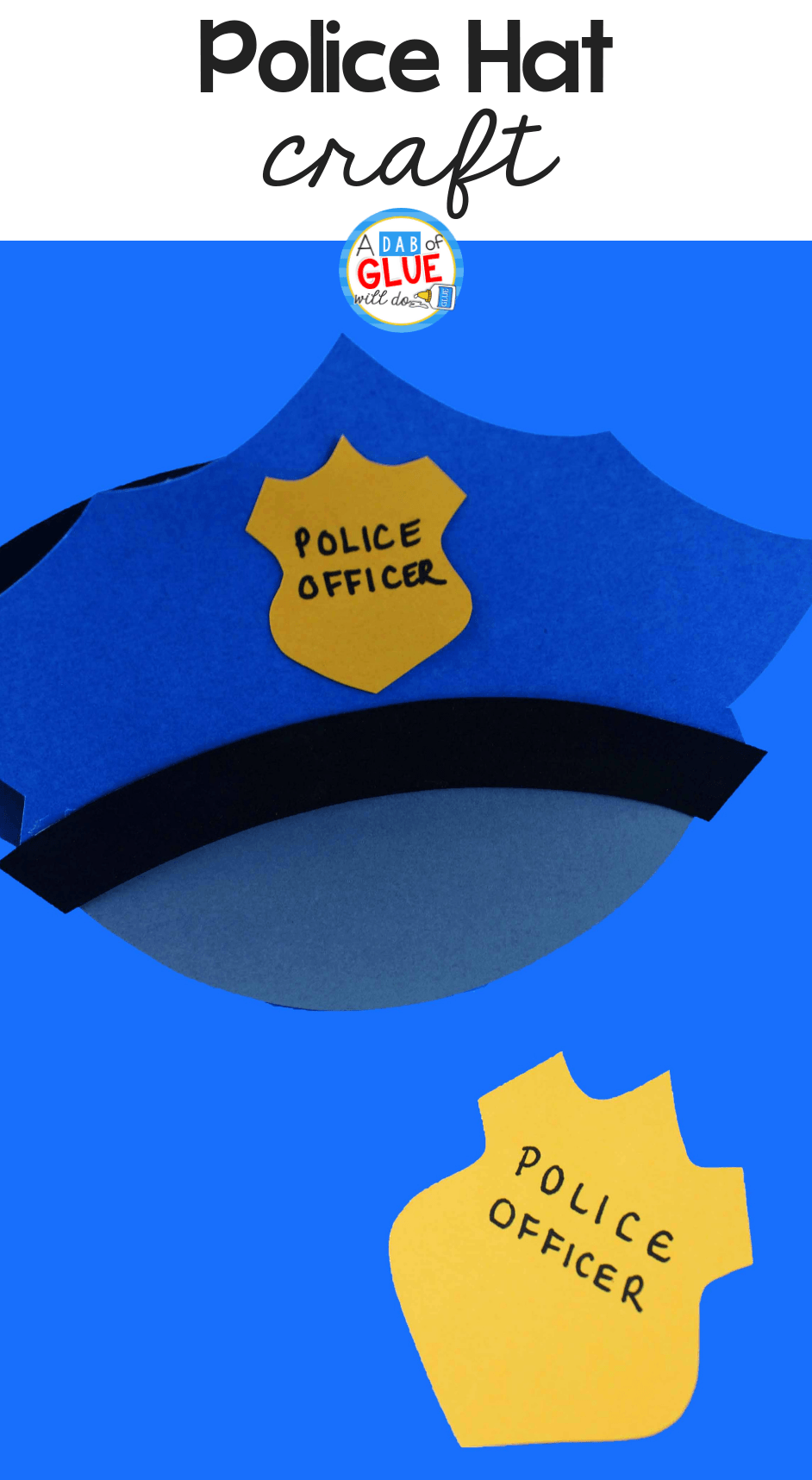 Paper police hat craft