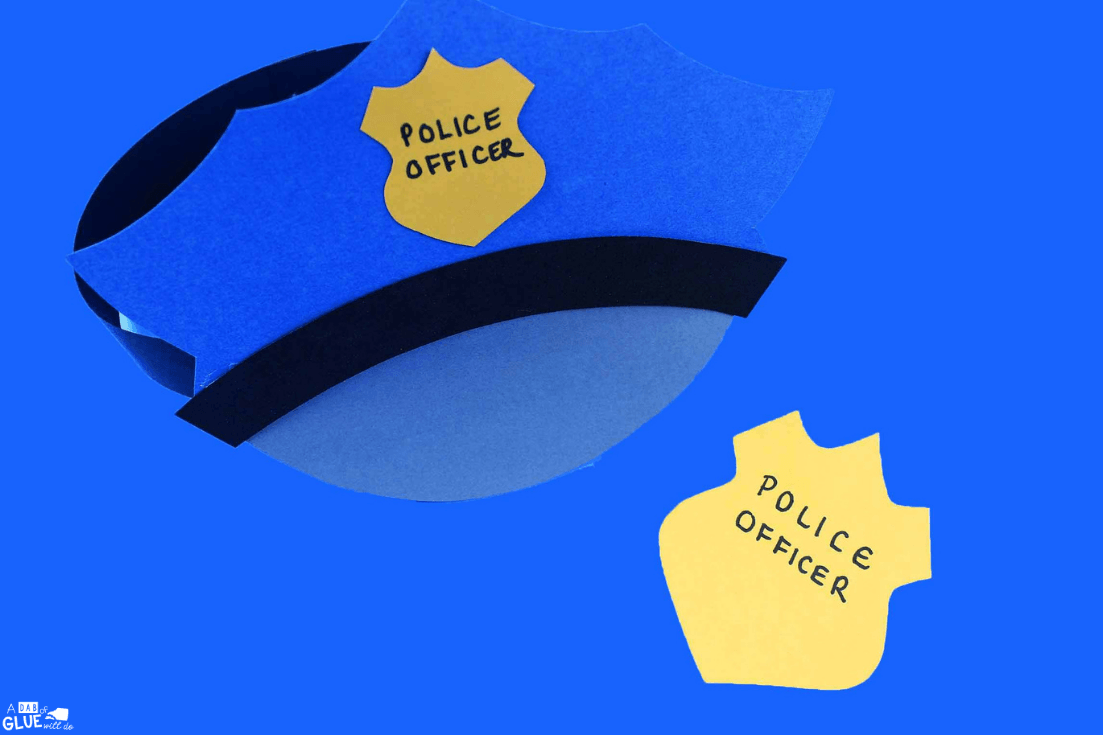 Paper police hat craft