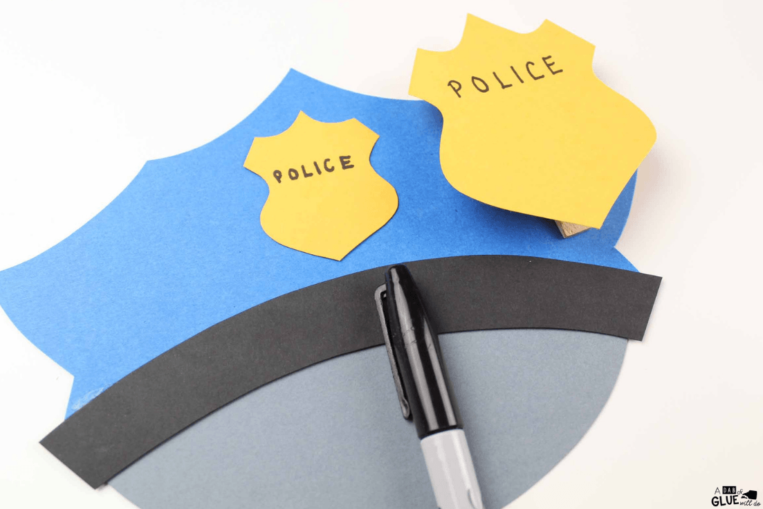 Paper police hat craft