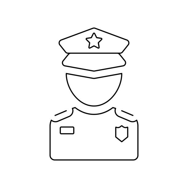 Police uniform stock illustrations royalty