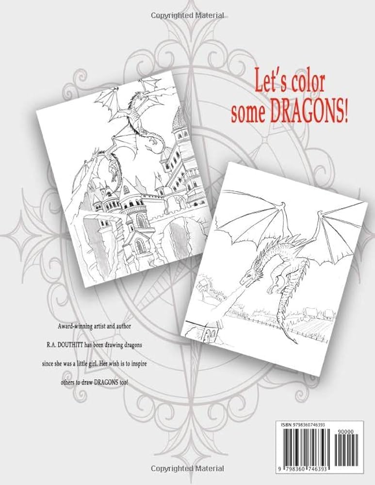 Here there be dragons coloring book douthitt ra books
