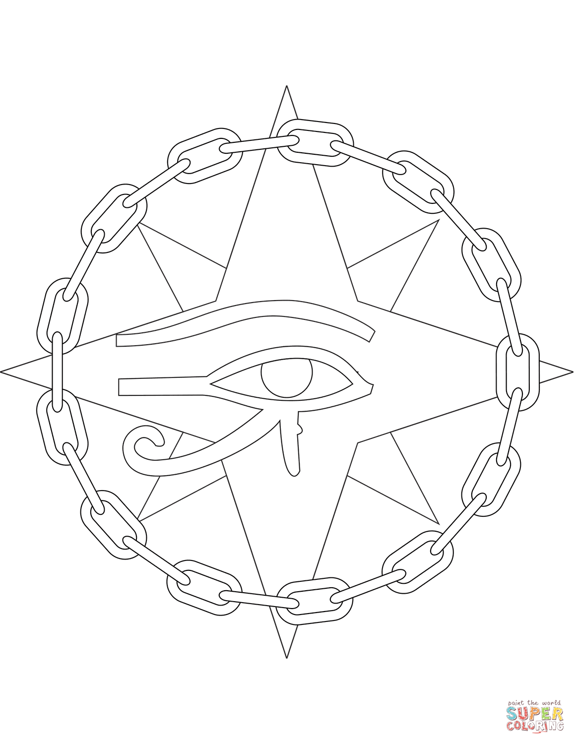 Eye of ra coloring page free printable coloring pages