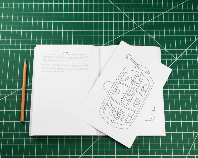 The photographers coloring book pages