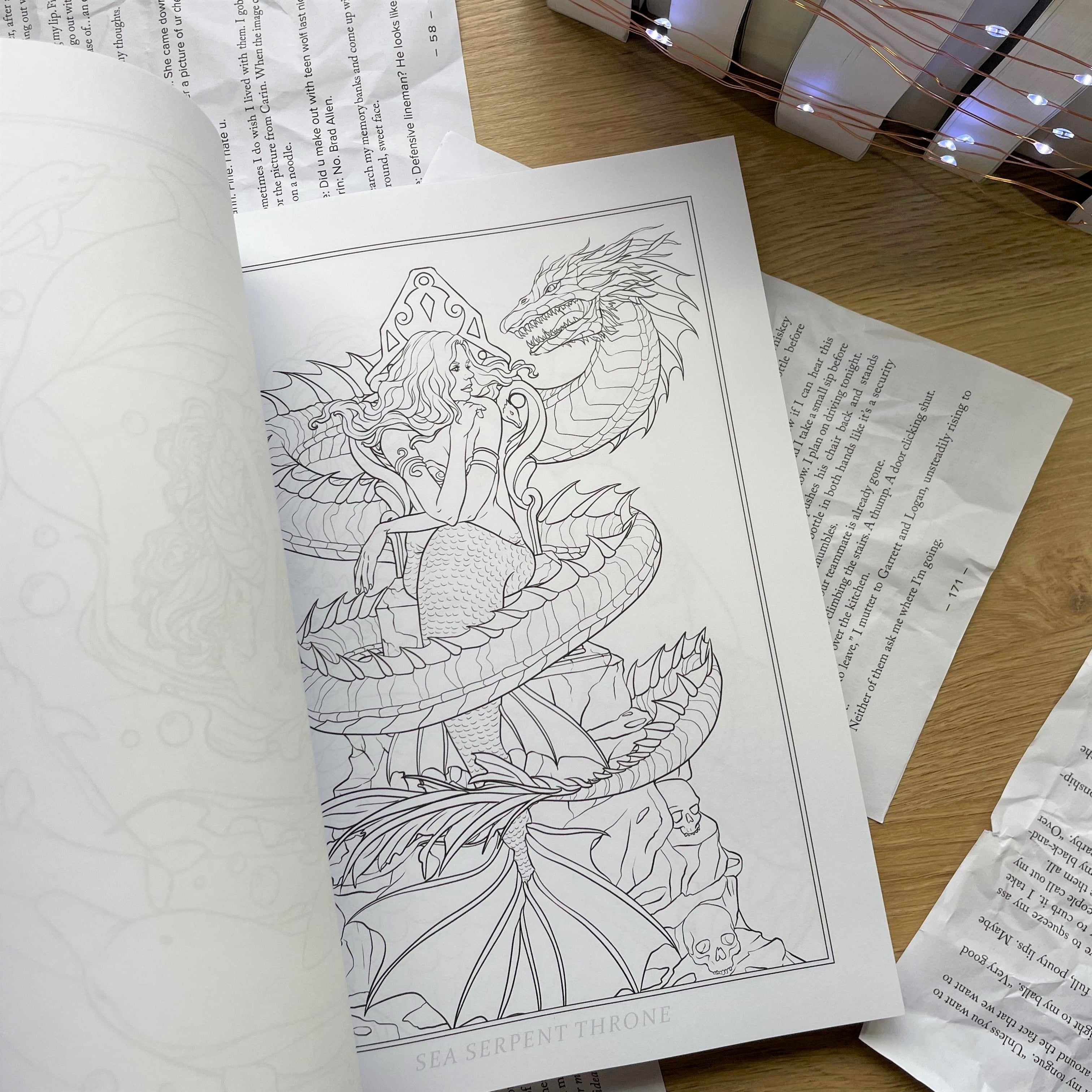 Mermaids and animal panions colouring book by selina fenech â fiction friction