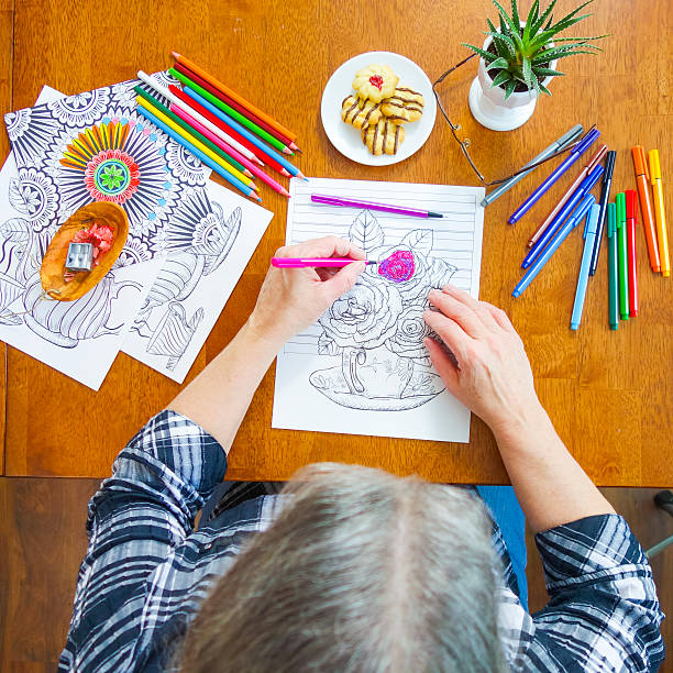 Senior coloring stock photos pictures royalty