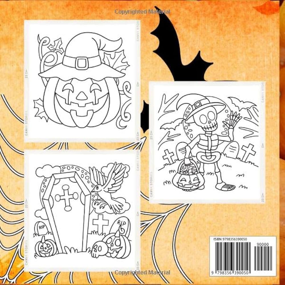Halloween coloring book for kids a collection of coloring pages with cute spooky scary things such as ghosts witches skeletons and magicians radvan vera r vera books