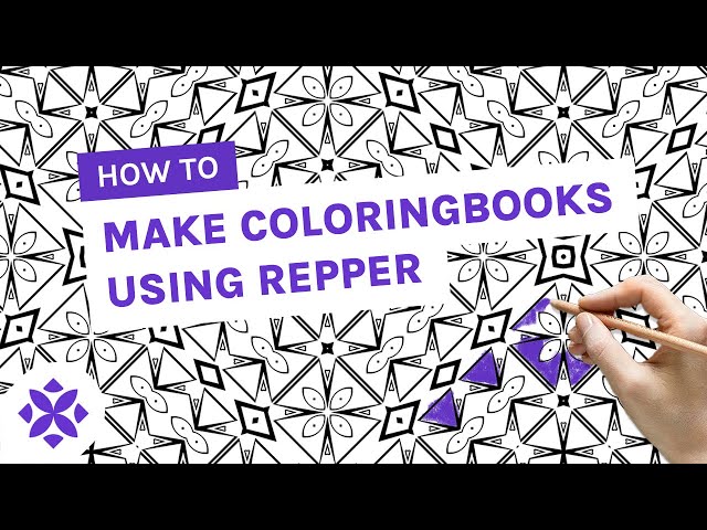 How to create your unique coloring book using repper