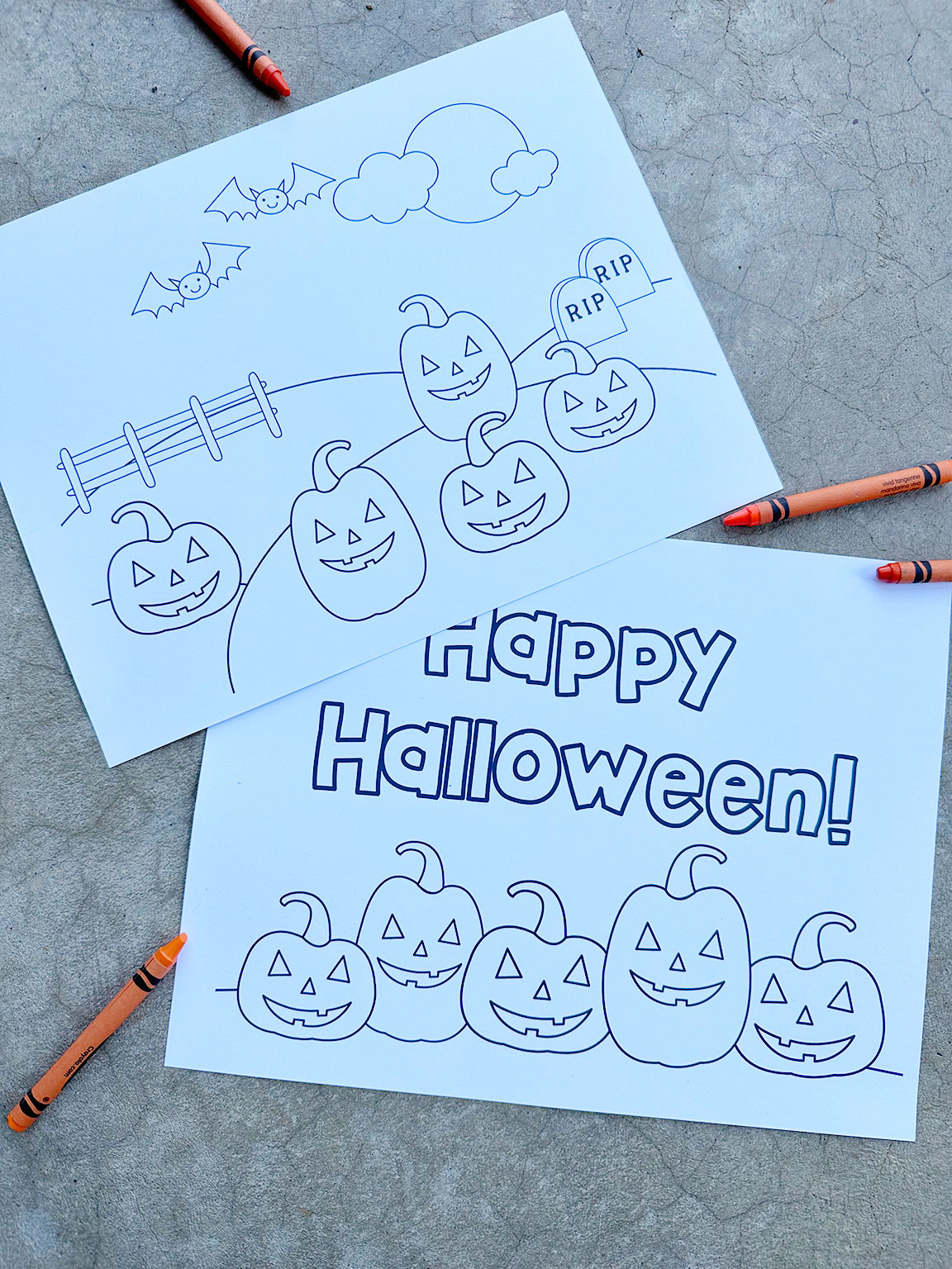 Jack o lantern coloring pages â mary martha mama