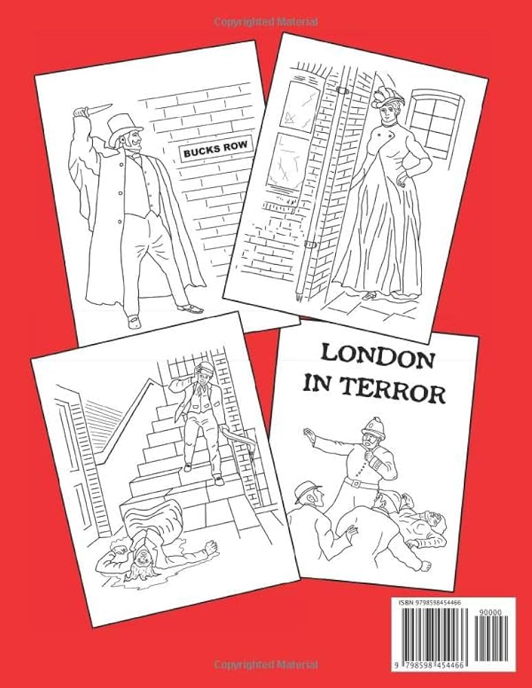 Jack the ripper adult louring book for true crime enthusiasts armchair detectives serial killer and horror fans monroe neil books