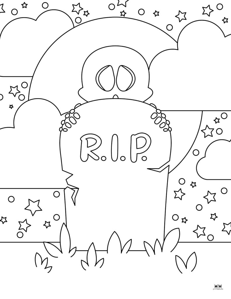 Skeleton coloring pages