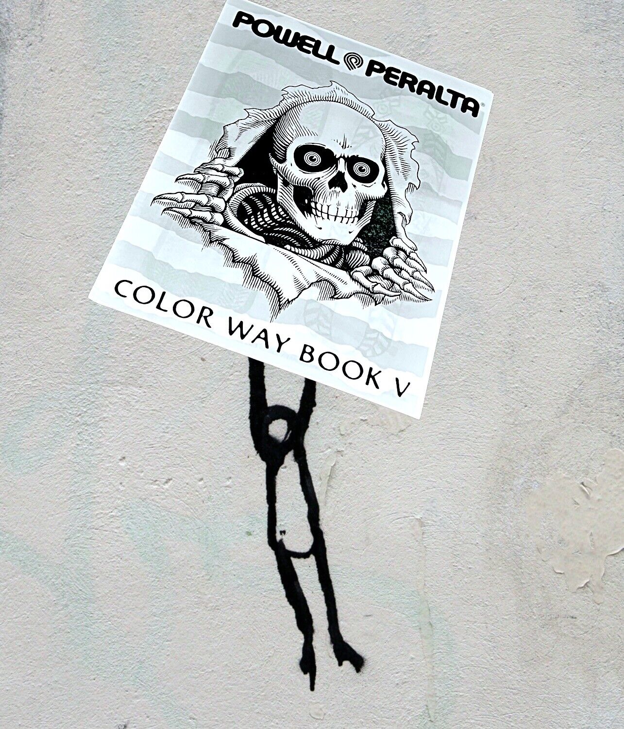 Powell peralta bones skateboards coloring book cw ripper skull sticker set for sale online