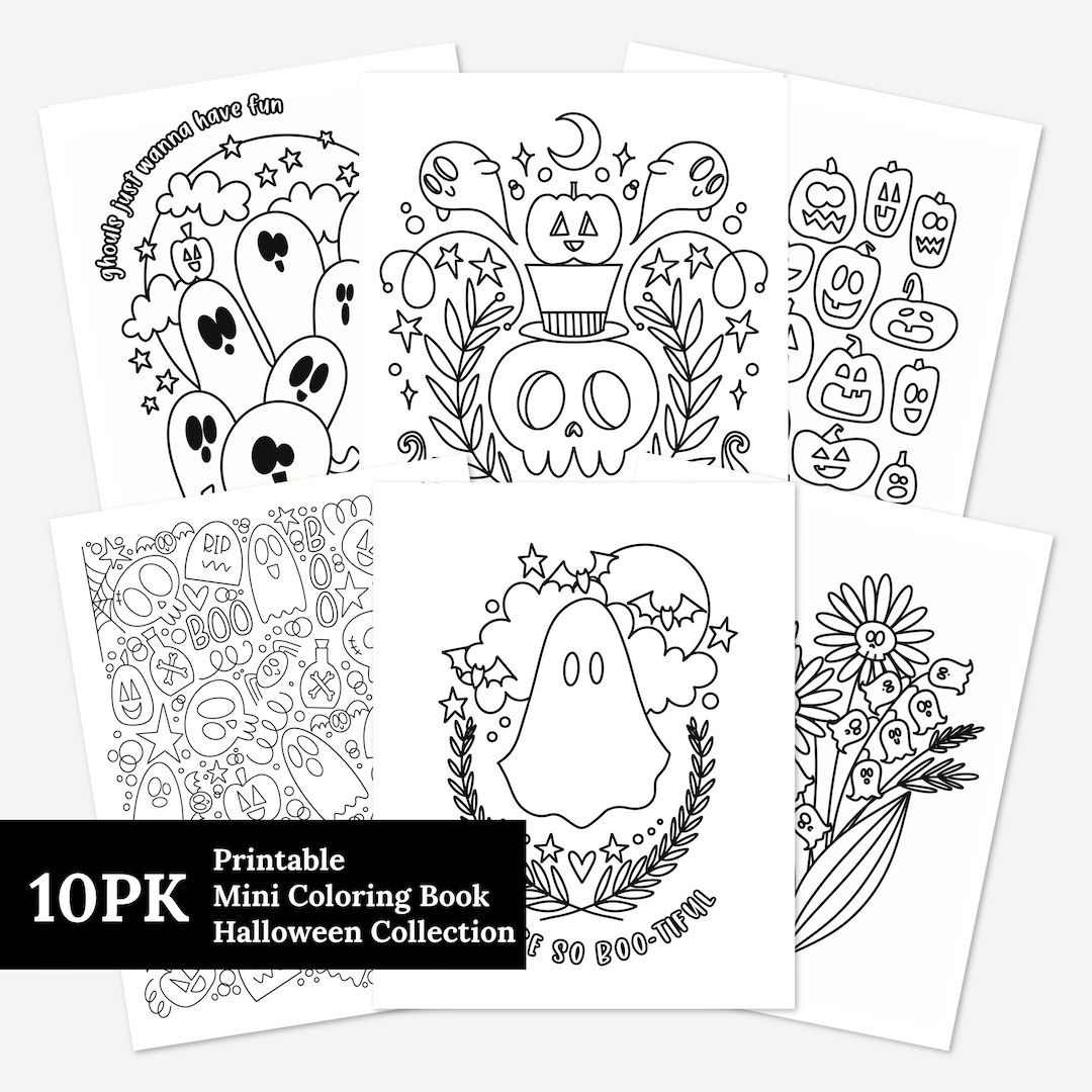 Pk halloween printable coloring book pk coloring pages hand