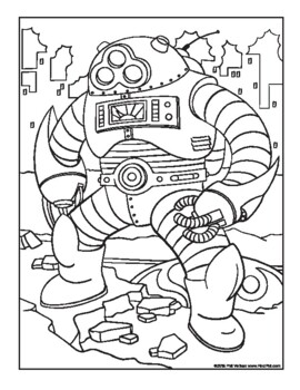 Robot color page tpt