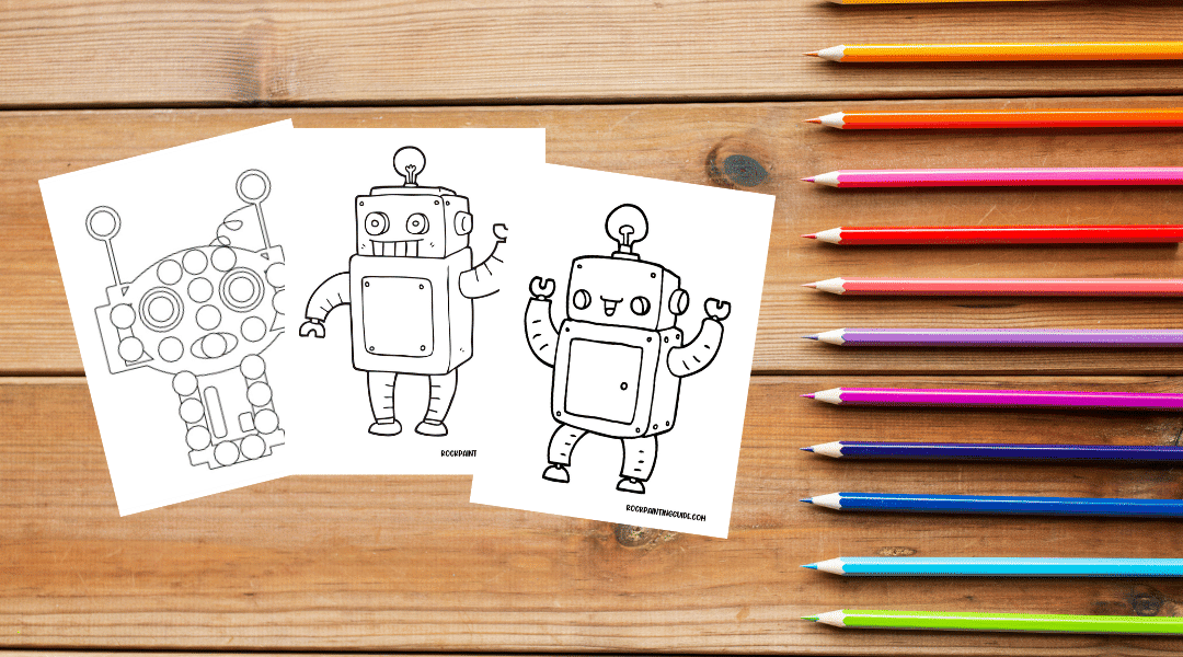 Free printable activity robot coloring pages that kids will love