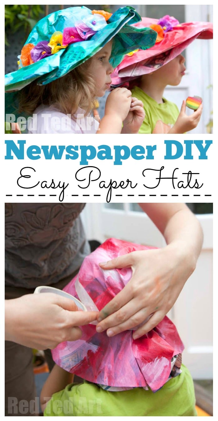 How to make a newspaper hat for kids super easy
