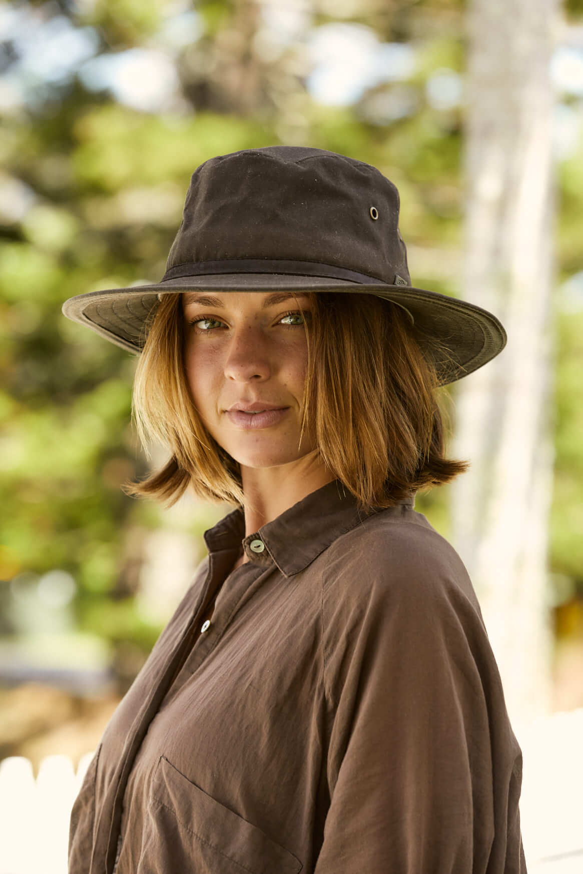 Portland waxed cotton rain hat conner hats