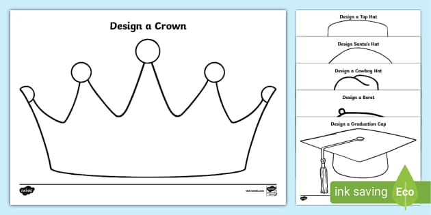 Design a hat template eyfs and ks teacher made