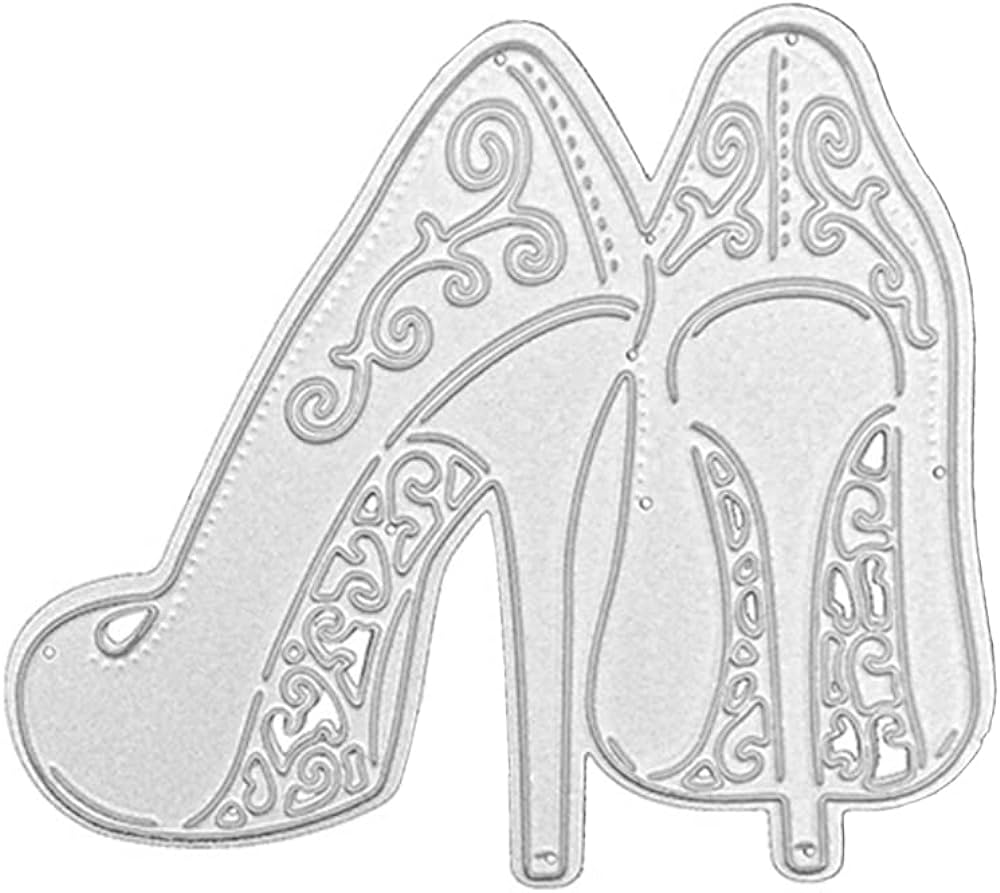 High heels cutting die metal shoes die cuts stencil arts cutting template moulds for diy invitation card making paper crafting envelope emboosing scrapbooking supplies buy online at best price in u