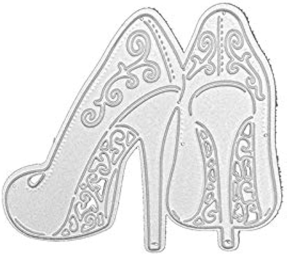 Lady high heels women shoes metal cutting dies stencil cutting template moulds die cuts stencil scrabooking supplies for invitation card making paper crafting envelope emboosing diy photo album buy online at