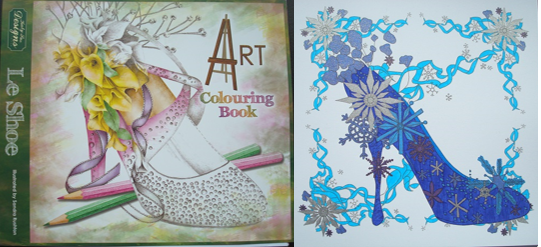Le shoe art colouring book â a review colouring in the midst of madness