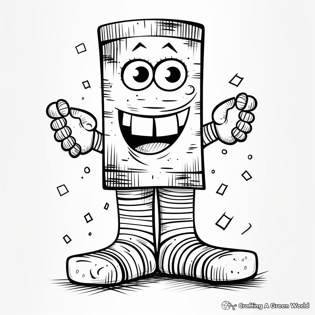 Crazy socks coloring pages