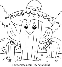 Thousand cactus colouring pages royalty
