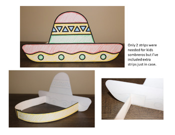 Sombrero paper hatcrown printables freebie by for a rainy day tpt