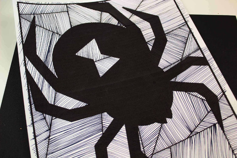 Spider coloring page